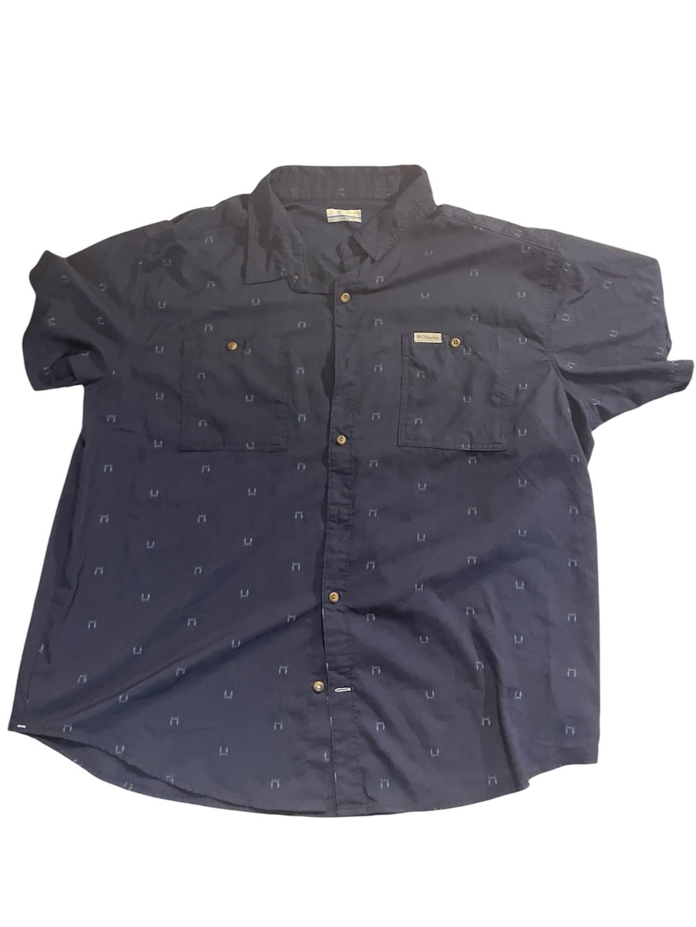 Columbia | Men’s Utilizer Printed Short Sleeve Button Camp Hammock Polo Shirt